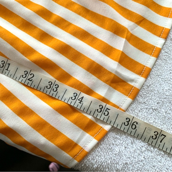 SHEIN Curve Short Flutter Sleeve Mini Striped Dress XL - Picture 5 of 8